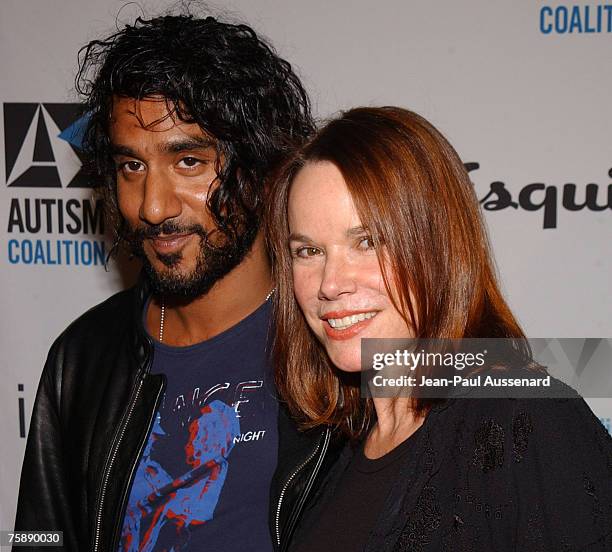 Naveen Andrews and Barbara Hershey