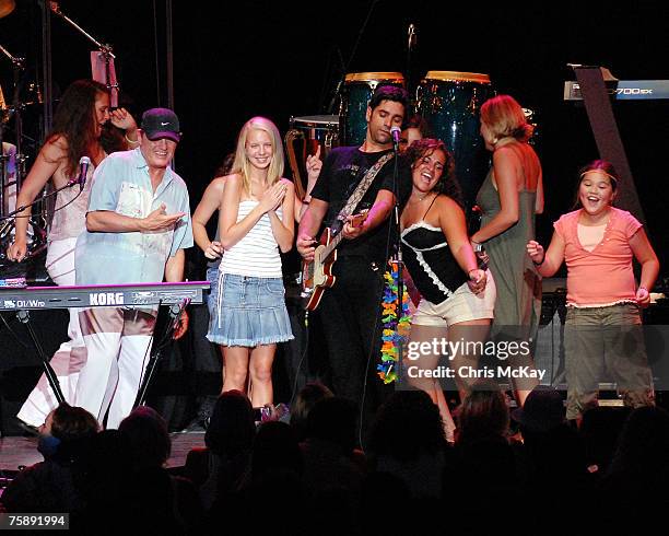 John Stamos performing with the Beach Boys