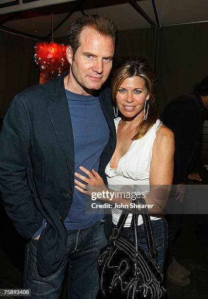 Actor Jack Coleman and wife Beth Coleman at the American Eagle Outfitters Launch of the Original Series "It's A Mall World" Directed By Milo...