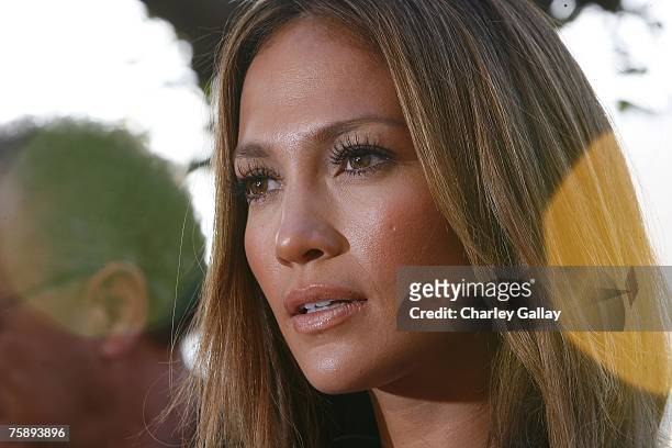 Actress/producer Jennifer Lopez arrives to Picturehouse's premiere of 'El Cantante' held at the Director's Guild of America Theatre on July 31, 2007...