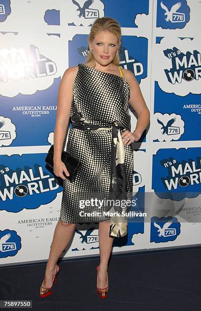 Singer Natalie Maines arrives at American Eagle Outfitters Launch of the Original Series "It's A Mall World" Directed By Milo Ventimiglia at the...