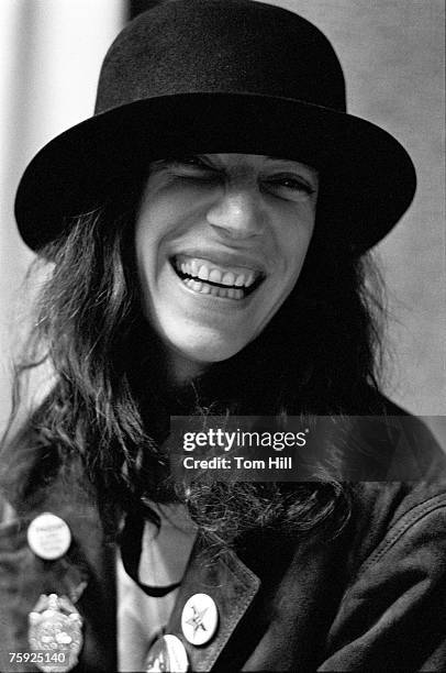 Singer, songwriter and poet Patti Smith appears live on WKLS-FM before opening for the Rolling Stones at the Fox Theater on June 12, 1978 in Atlanta,...