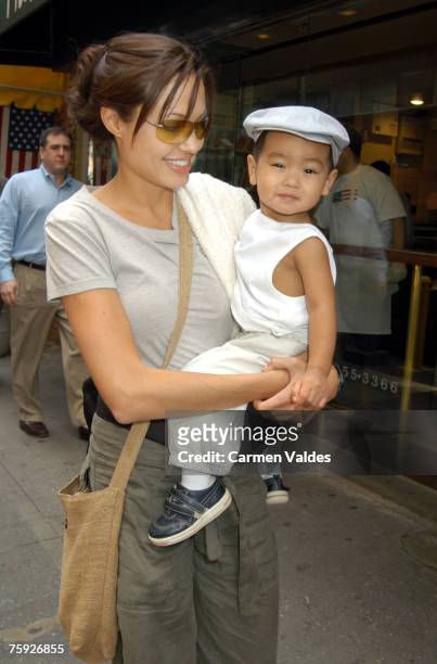 Angelina Jolie and Baby Maddox