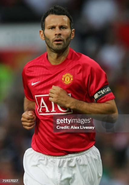 Ryan Giggs of Manchester United during the pre-season friendly match between Manchester United and Inter Milan at Old Trafford on August 1, 2007 in...