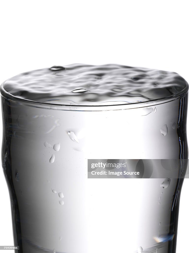 Glass full of water