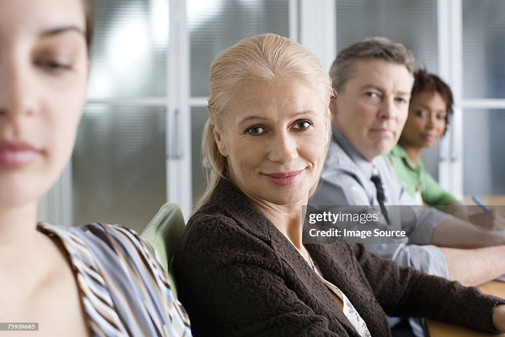 People in a meeting