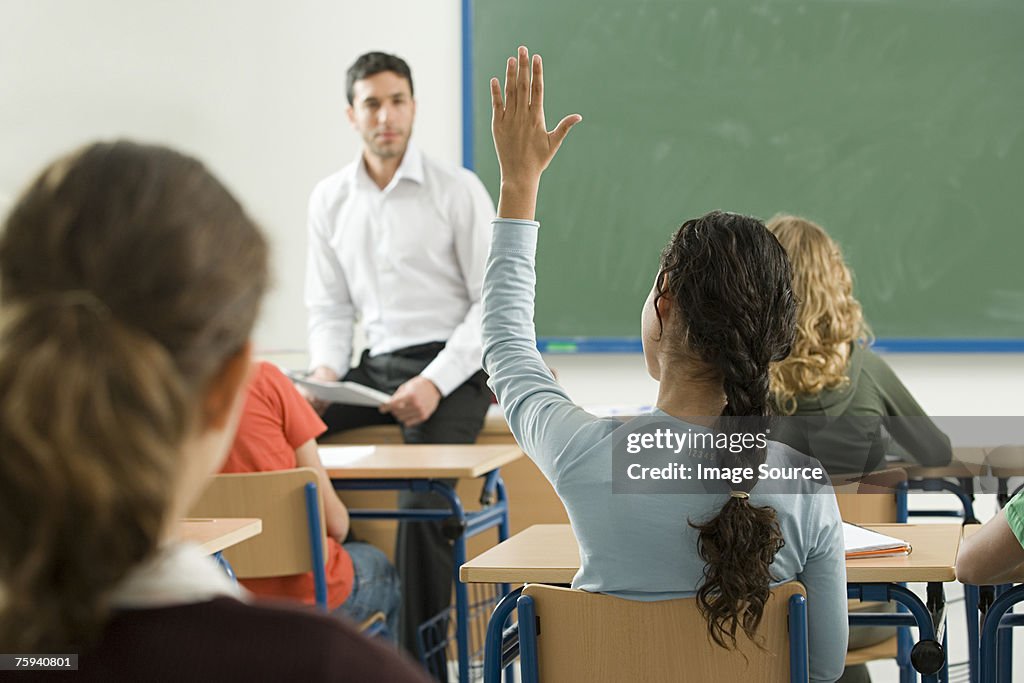 Teacher asking question