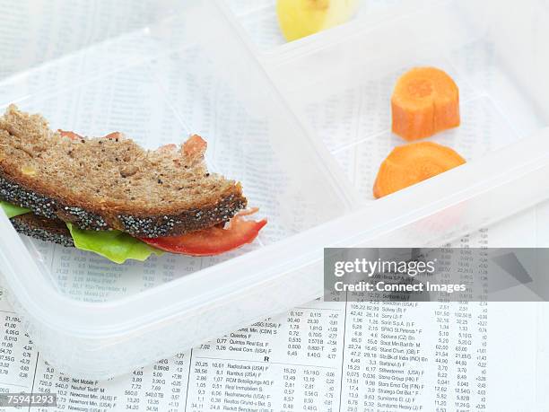 eaten packed lunch - eaten stock pictures, royalty-free photos & images