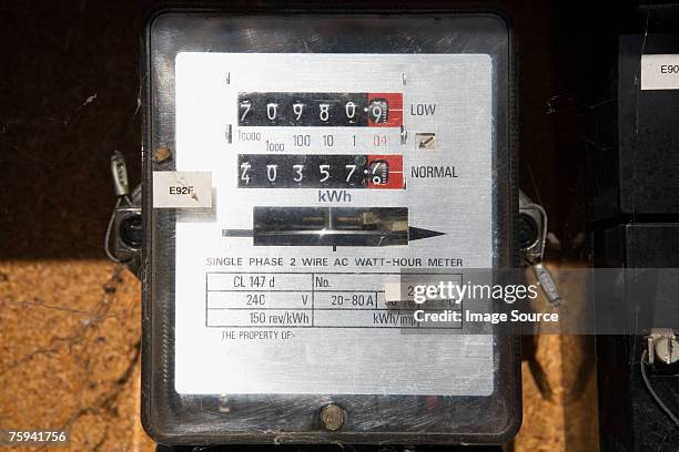 electricity meter - electricity meter stock pictures, royalty-free photos & images