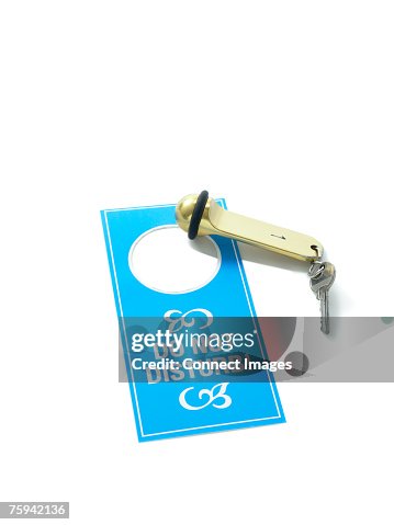Hotel Key Do Not Rent Example Hotel Key And Do Not Disturb Sign High-Res Stock Photo - Getty Images