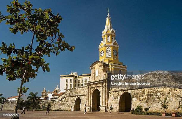 city gate cartagena - cartagena stock pictures, royalty-free photos & images