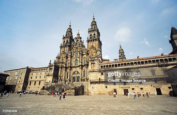 santiago de compostela cathedral - santiago de compostela - fotografias e filmes do acervo