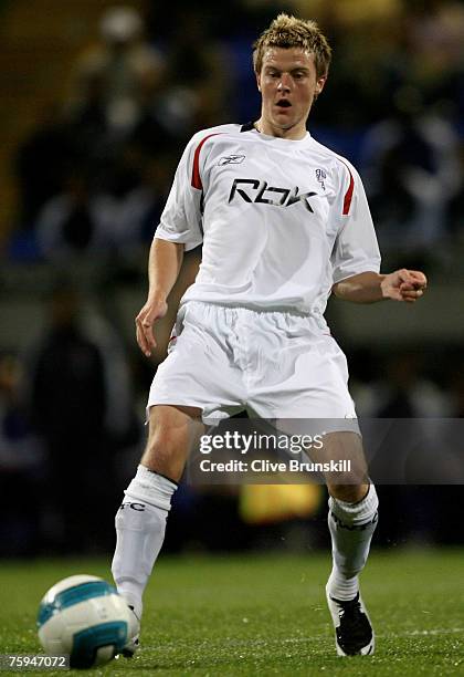 Scott Jamieson of Bolton Wanderers in action during the friendly match between Bolton Wanderers and Espanyol at The Reebok Stadium on August 1, 2007...