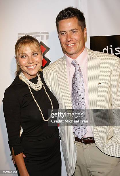 Personality Andrew Firestone and Ivana Bozilovic arrives at the "Disturbia" DVD release party at The Standard Hotel on August 2, 2007 in Los Angeles,...