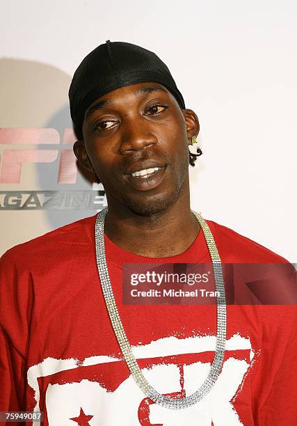 Skateboarder Stevie Williams arrives at the "Disturbia" DVD release party at The Standard Hotel on August 2, 2007 in Los Angeles, California.