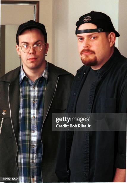 Larry Wachowski and Andy Wachowski , writers/directors of "The Matrix" trilogy