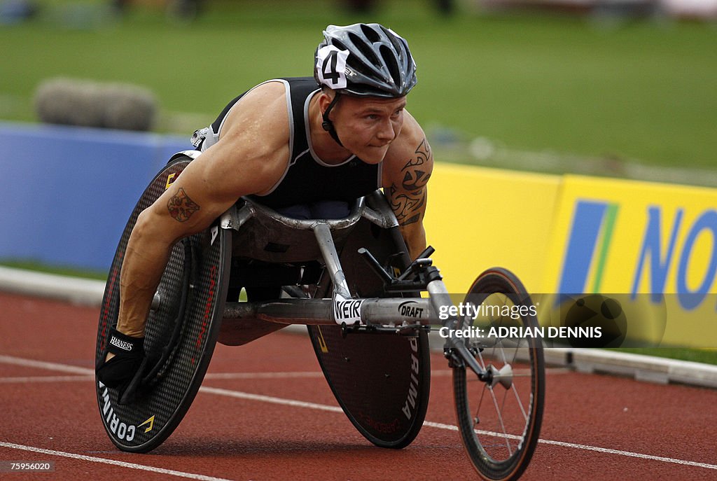 British athlete David Weir competes in t