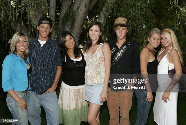 Kristin Cavallari, Stephen Colletti, Lauren Conrad and other castmembers of MTV's "Laguna Beach: The Real Orange County"