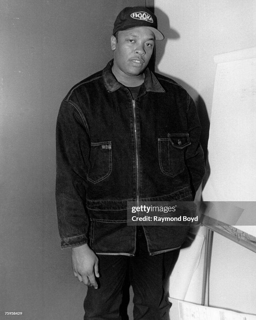Dre Rapper T Rapper and producer Dr. Dre poses for photos backstage at the Regal ...