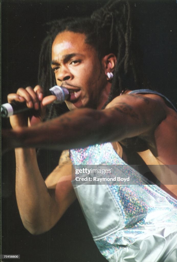 Chicago Rapper Ryme Rapper Busta Rhymes performs at the U.I.C. Pavilion in Chicago,... News ...