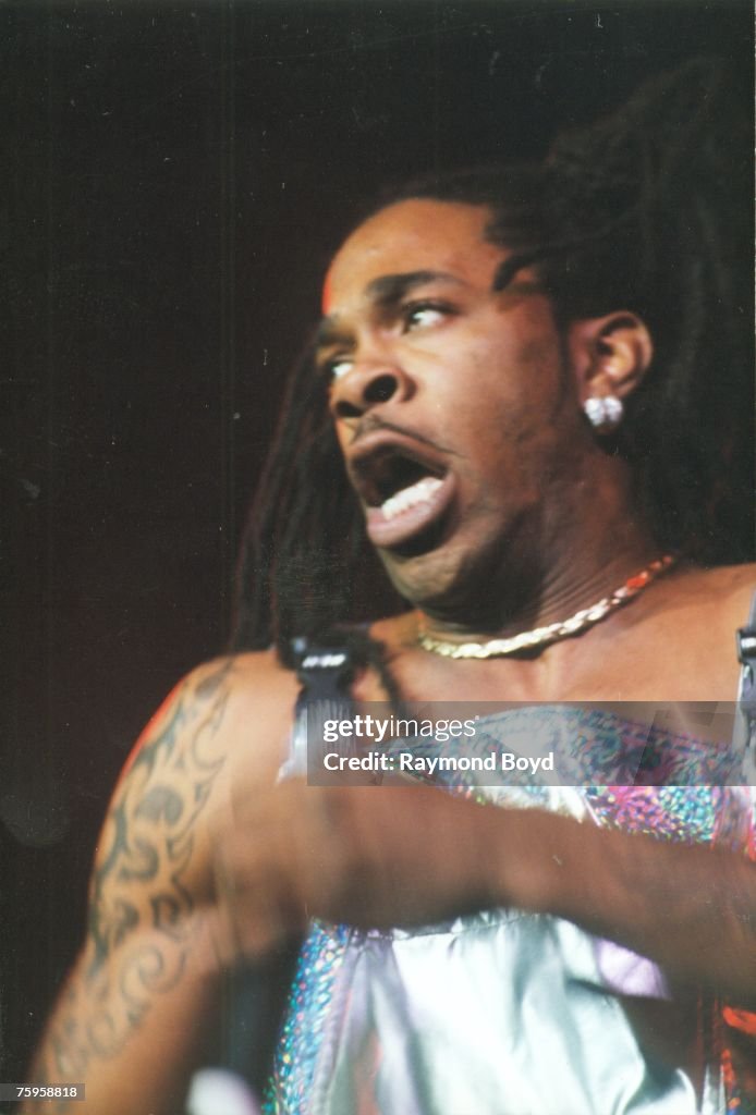 Chicago Rapper Ryme Rapper Busta Rhymes performs at the U.I.C. Pavilion in Chicago,... News ...