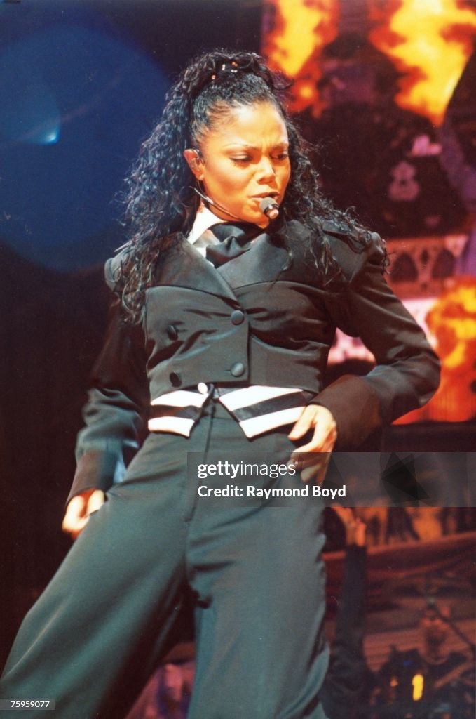 Velvet Rope Tour Singer Janet Jackson performs during ‘The Velvet Rope World Tour’ at ...