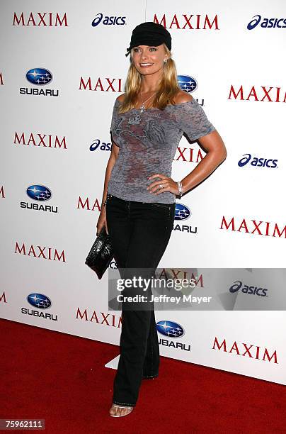 Jamie Pressley arrives to the MAXIM Magazine's ICU Event on August 2, 2007 in Los Angeles, California.