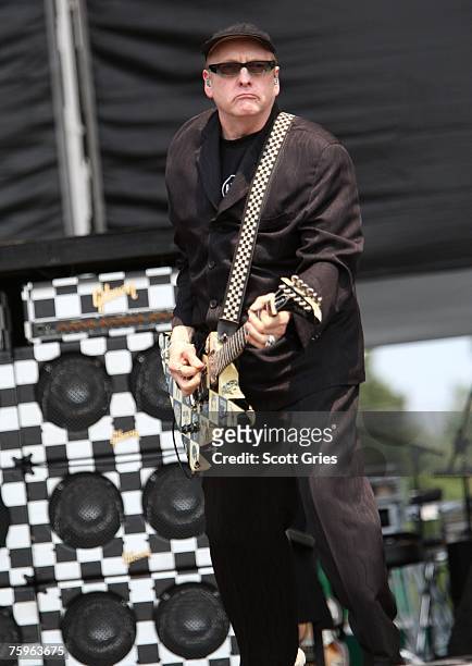 Singer/Guitarist Rick Nielsen of Cheap Trick performs onstage at the Virgin Festival By Virgin Mobile 2007 at Pimlico Race Course on August 4, 2007...