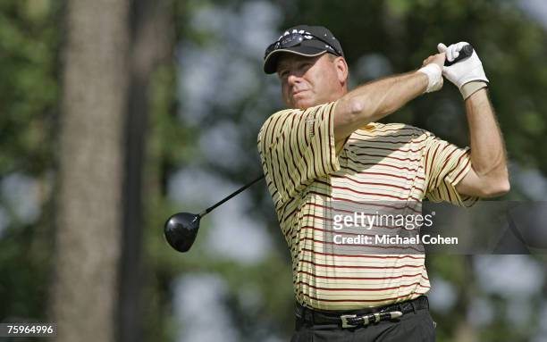 Weibring during the second round of the Regions Charity Classic at the Robert Trent Jones Golf Trail at Ross Bridge in Hoover, Alabama on May 19,...