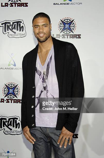 Tyson Chandler attends Baron Davis and Paul Pierce's LA Stars Rodeo Drive Experience on August 4, 2007 on Rodeo Drive in Beverly Hills, California.