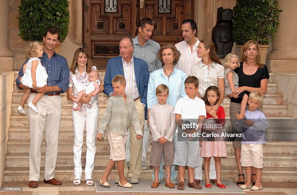 Spanish Royal Family Photocall At Marivent Palace