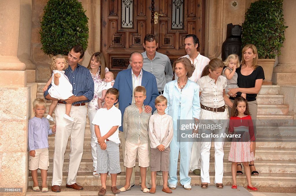 Spanish Royal Family Photocall At Marivent Palace