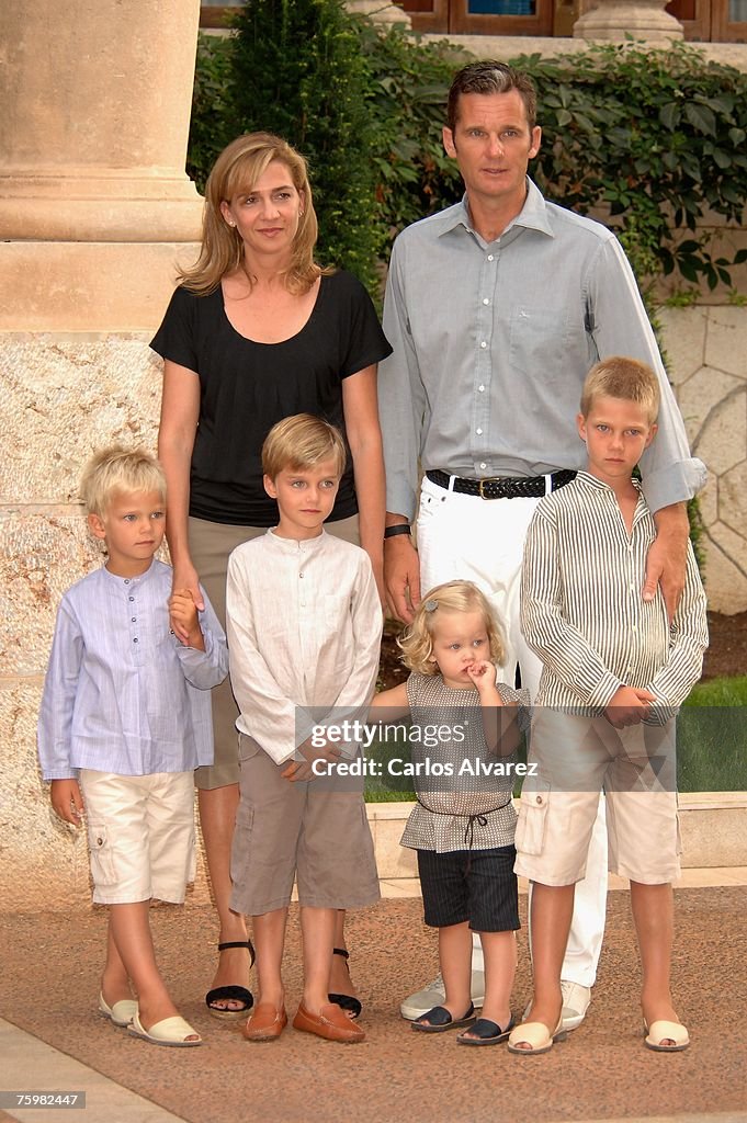 Spanish Royal Family Photocall At Marivent Palace