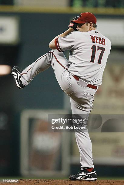 Brandon Webb allowed one run and six hits as he threw a complete game.The Arizona Diamondbacks defeated the Houston Astros 3-1 at Minute Maid Park in...