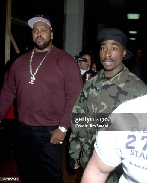 Marion Suge Knight and Tupac Shakur