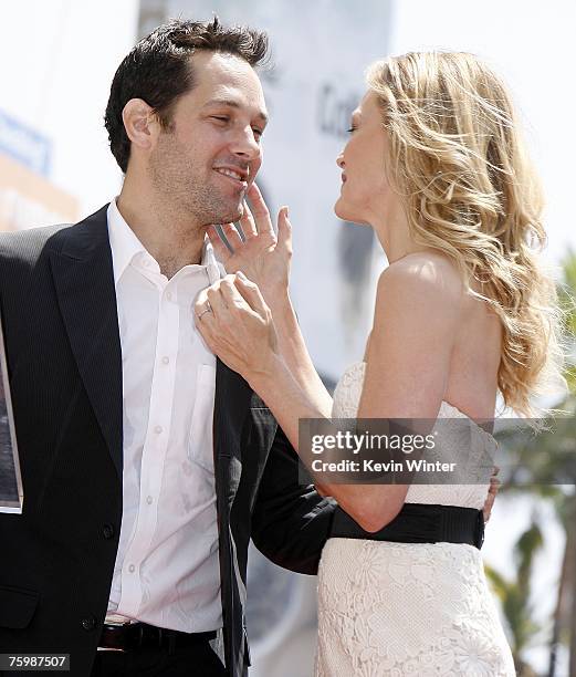 Michelle Rudd Paul Rudd Honored With Star On The Hollywood Walk Of Fame Photos and ...