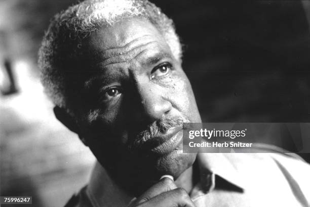 Ossie Davis poses for a portrait in 1989 in New Rochelle, New York.