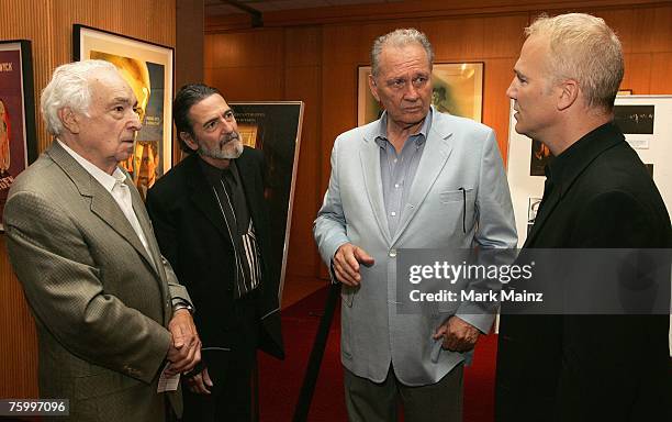 Actors Al Ruscio, Don Novello, Brett Halsey and Franc D'Ambrosio attend a special screening of 'Great To Be Nominated' Dons "The Godfather, Part III"...