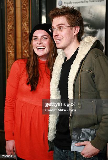 All Saints Actors Jolene Anderspn and Mark Priestley arrive for the Sydney premiere of "The Bourne Ultimatum" at the State Theatre on August 7, 2007...