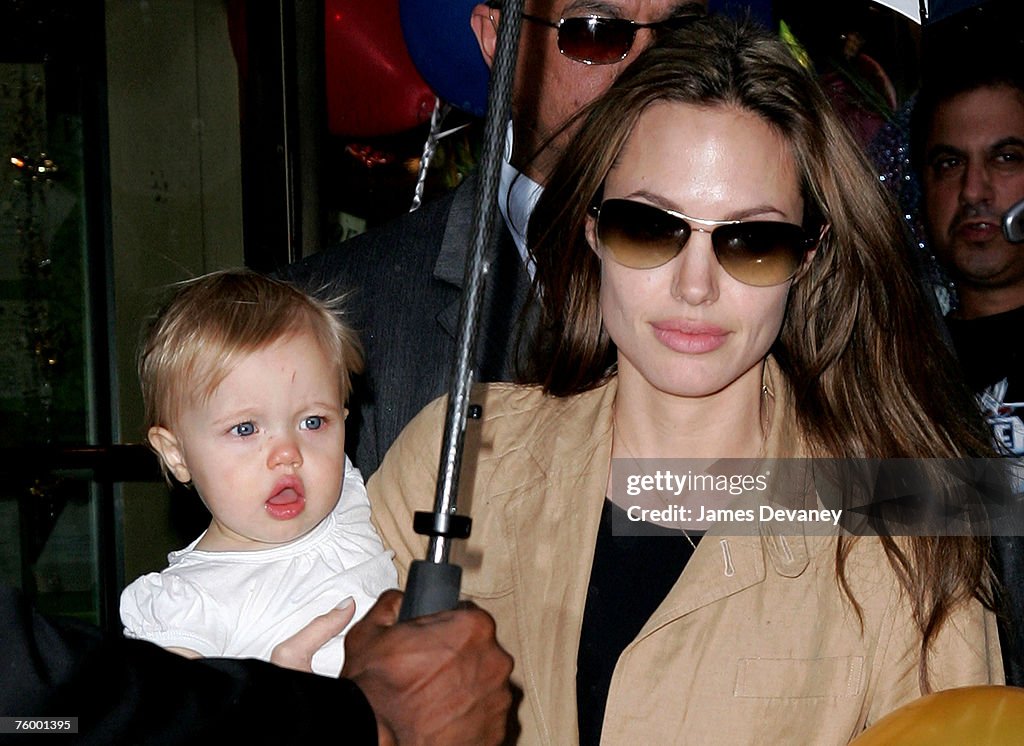 Angelina Jolie, Maddox and Shiloh Sighting in New York City - June 16, 2007