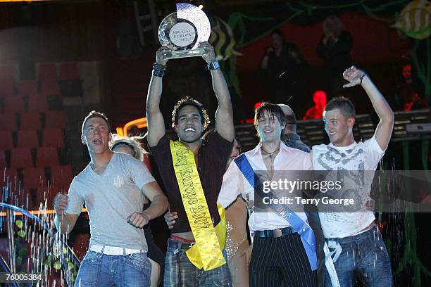 Winner - Jackson Netto from Germany at the Mr. Gay Europe Finals in Budapest, Hungary on August 4, 2007