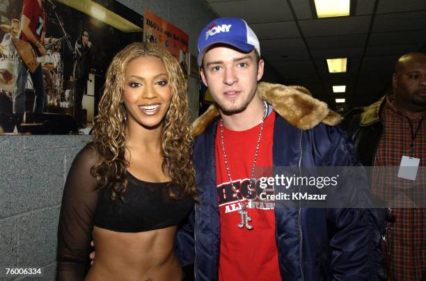 Beyonce Knowles and Justin Timberlake at the Madison Square Garden in  Fotografía de noticias - Getty Images
