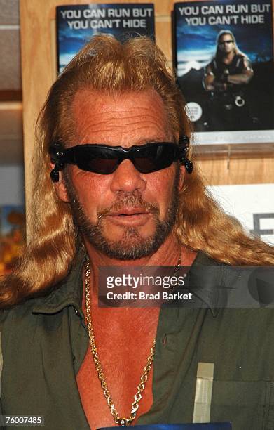 Bounty hunter Duane "Dog" Chapman attends a signing for his new book "You Can Run But You Can't Hide" at Borders Bookstore August 07 , 2007 in New...