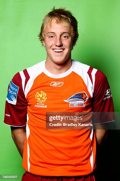 Mitch Nichols of the Queensland Roar poses during the official 2007/2008 Hyundai A-League portrait session at Suncorp Stadium August 1, 2007 in...