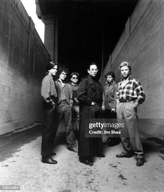 Rock group Toto pose for a portrait in October 1984 in Los Angeles, California.