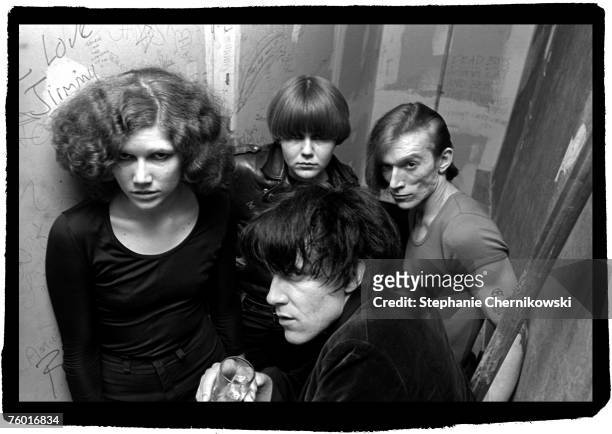 Punk group The Cramps pose for a portrait in 1977 in New York City, New York.
