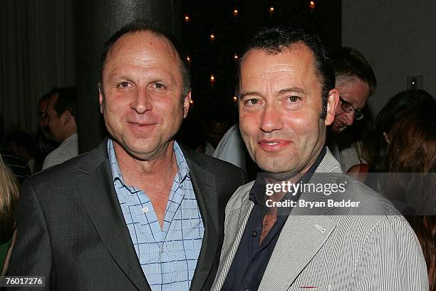 President of Picturehouse Bob Berney and HBO Films president Colin Callender attend the after party for the premiere of "Rocket Science" at Fig and...