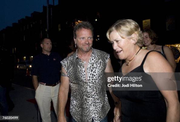 April Kramer Joey Kramer of Aerosmith and his wife April arrive for the opening of ...
