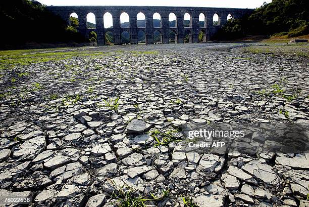 Nicolas Cheviron: Picture dated 02 August 2007 shows a part of dried-up Alibeykoy lake in Istanbul. In western Turkey, where the lakes are drying up...