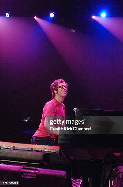 Ben Folds, opening act for John Mayer plays live at Philips Arena in Atlanta Georgia on August 5, 2007.